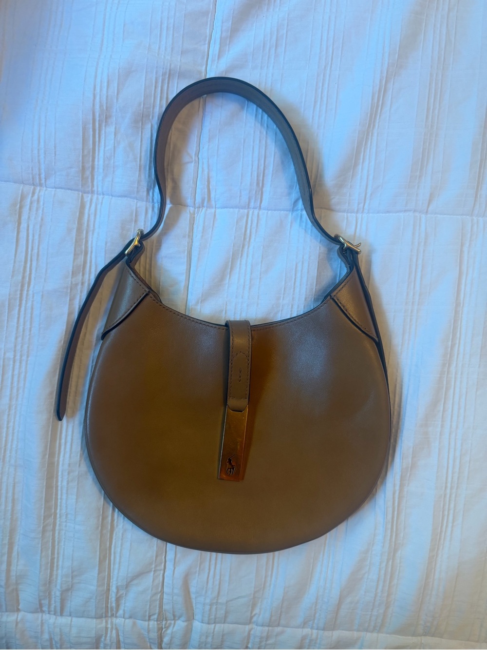 Ralph Lauren Polo ID Small Leather Shoulder Bag